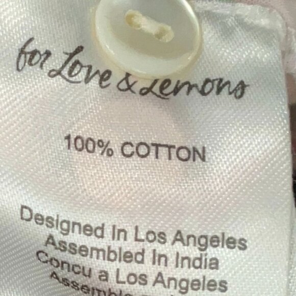 NWT For Love & Lemons Kennedy Floral Poplin Oversized Button Down Sz Small $138 - Picture 14 of 14